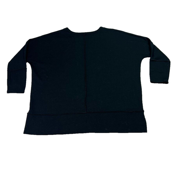 Spanx Sweatshirt Womens Small Black Dolman Pullover Athleisure Boxy Top - Picture 2 of 7